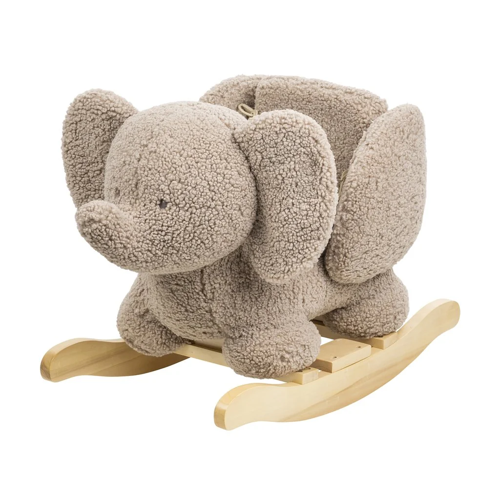 Hojdačka Teddy plyš sloník taupe 10m+