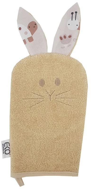 EKO Žinka bavlnená s uškami Bunny Beige 20x15 cm 1×1 ks, detská žinka