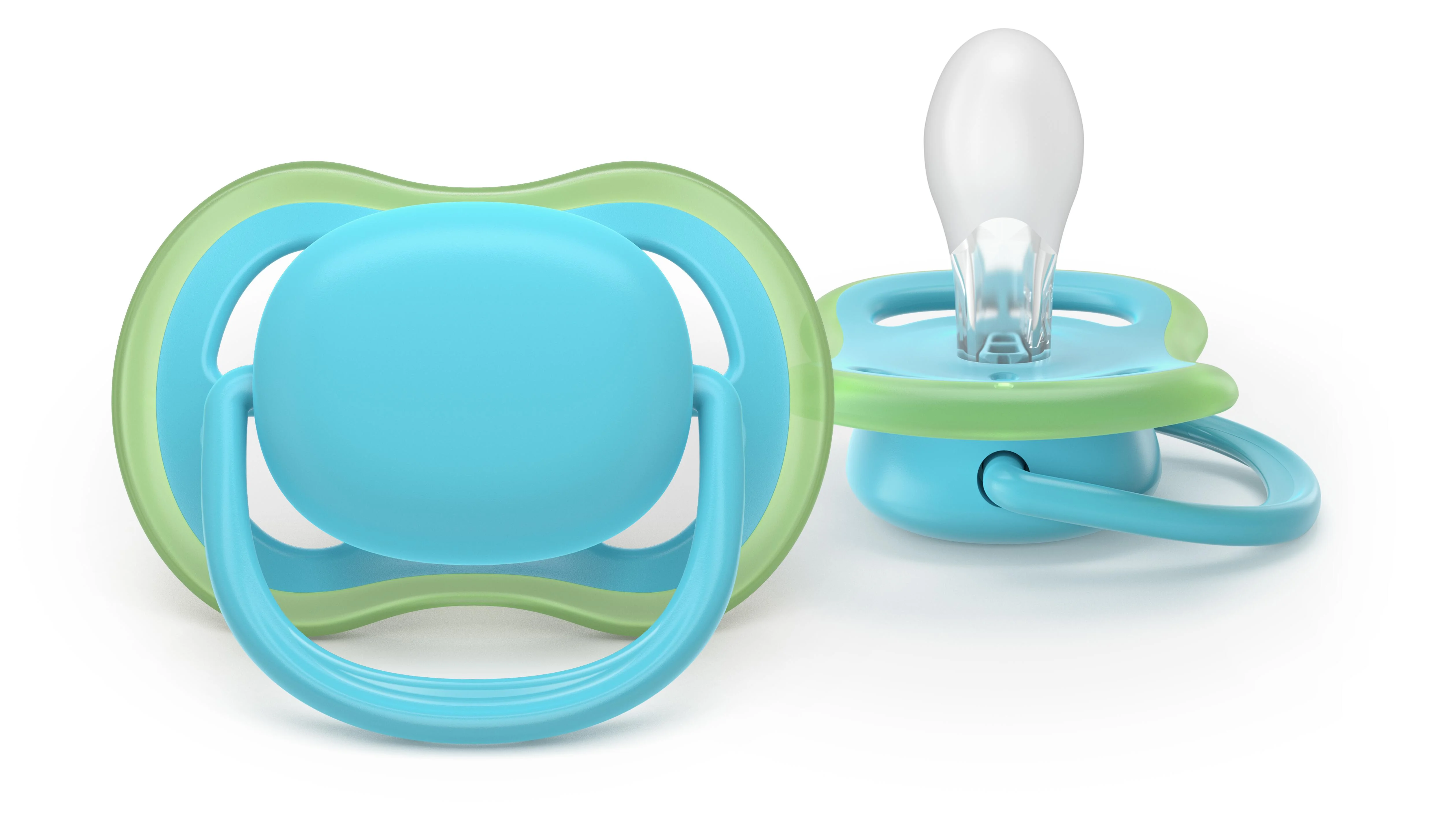 Philips AVENT - Cumlík Ultra air SCF087/10, 6-18 m, chlapec, modrá/zelená 2 ks