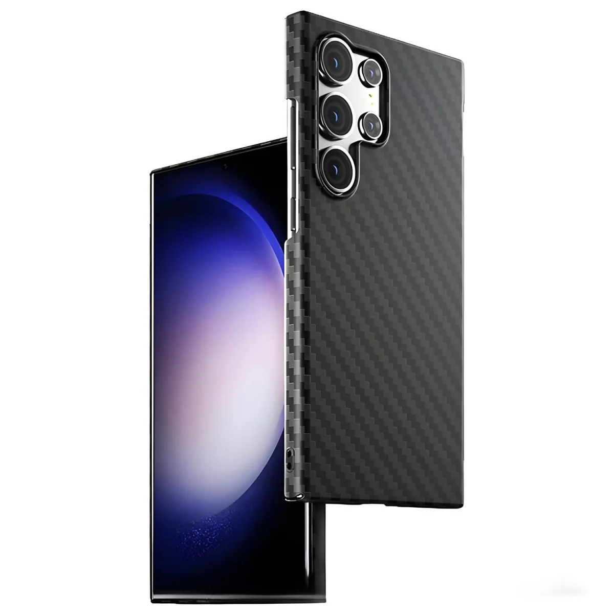 Ochranný obal s karbónovým vzorom pre Samsung Galaxy S23 Ultra