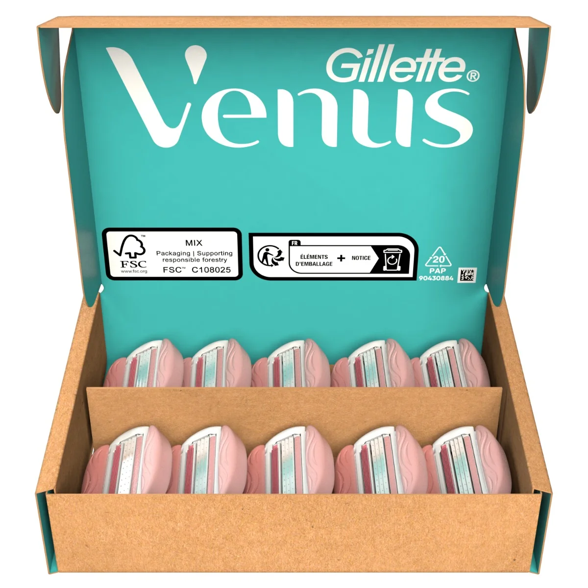 VENUS COMFORTGLIDE SPA BREEZE HOLIACE HLAVICE 10KS 1×10 ks, náhradné holiace hlavice