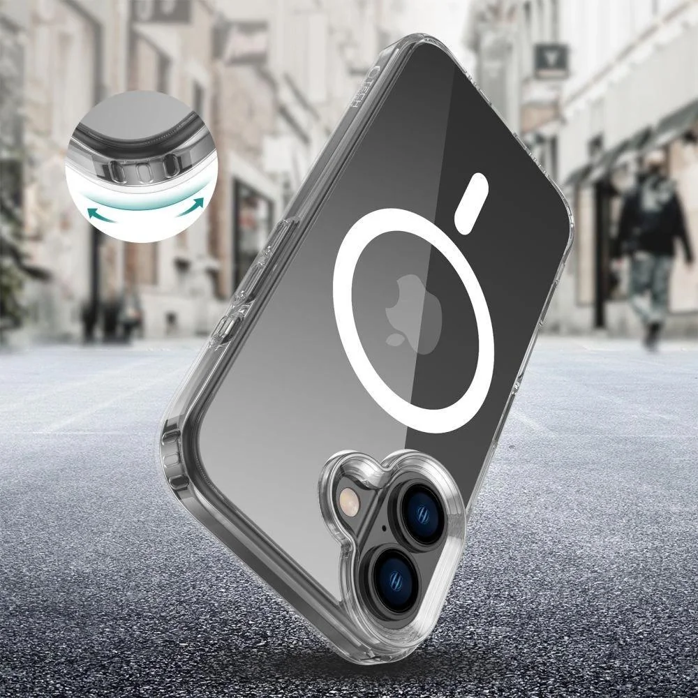 Flexair Hybrid MagSafe obal na iPhone 16 Transparentná, 1 x 1 ks