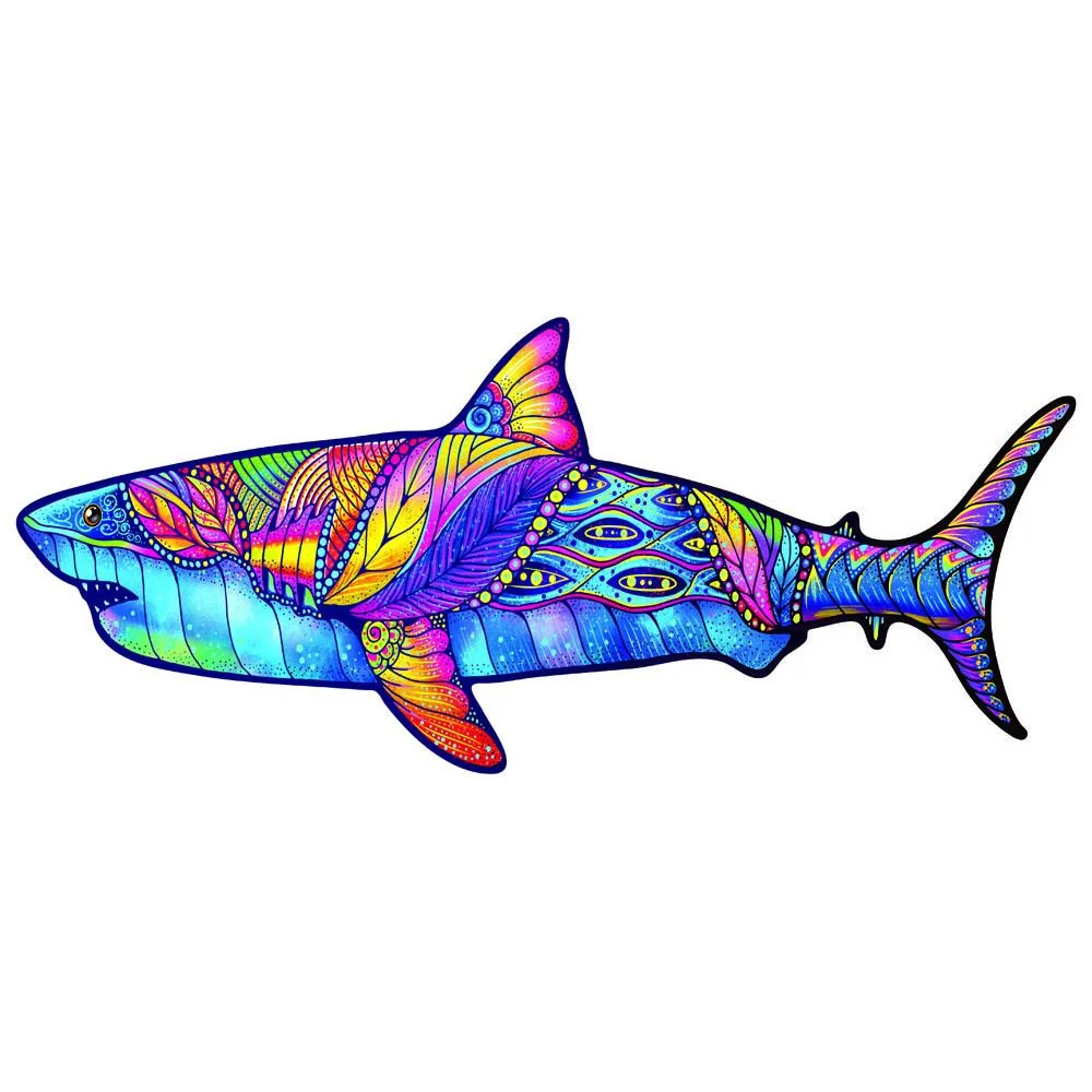 Drevené puzzle Shark/M 116 dielikov, veľkosť M