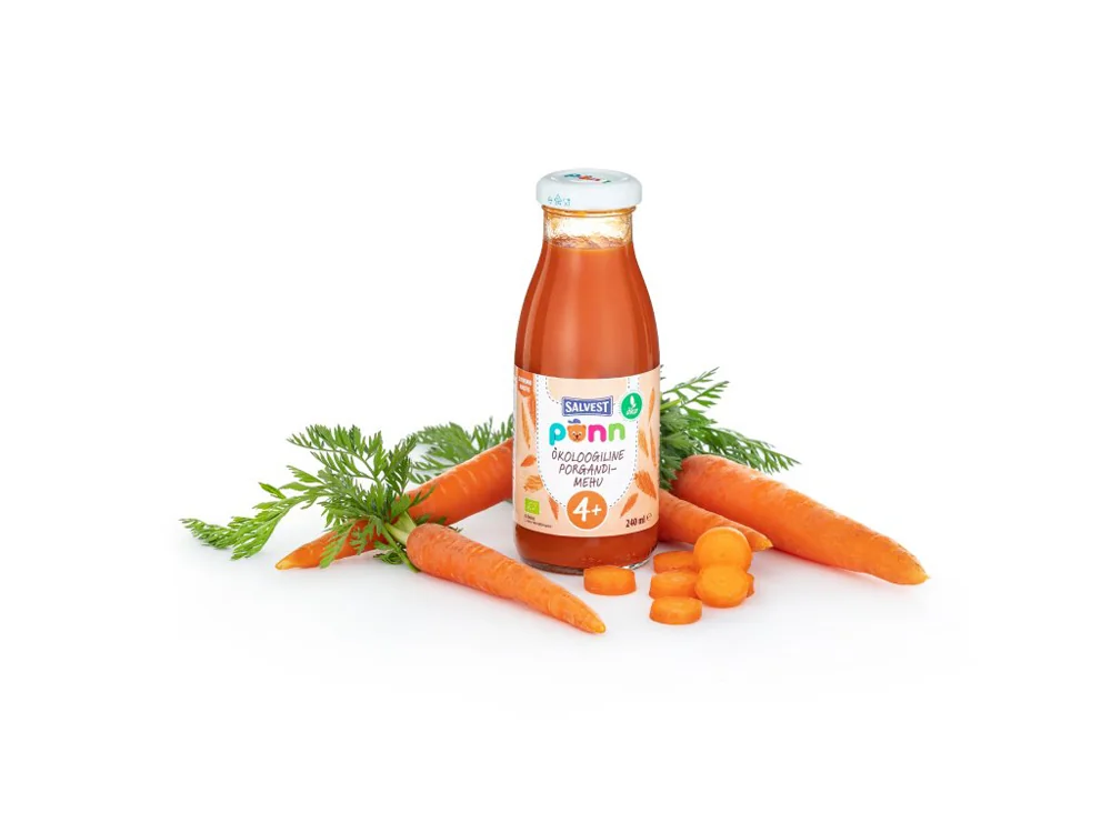 SALVEST Põnn BIO Šťava mrkvová s dužinou 240 ml 1×240 ml