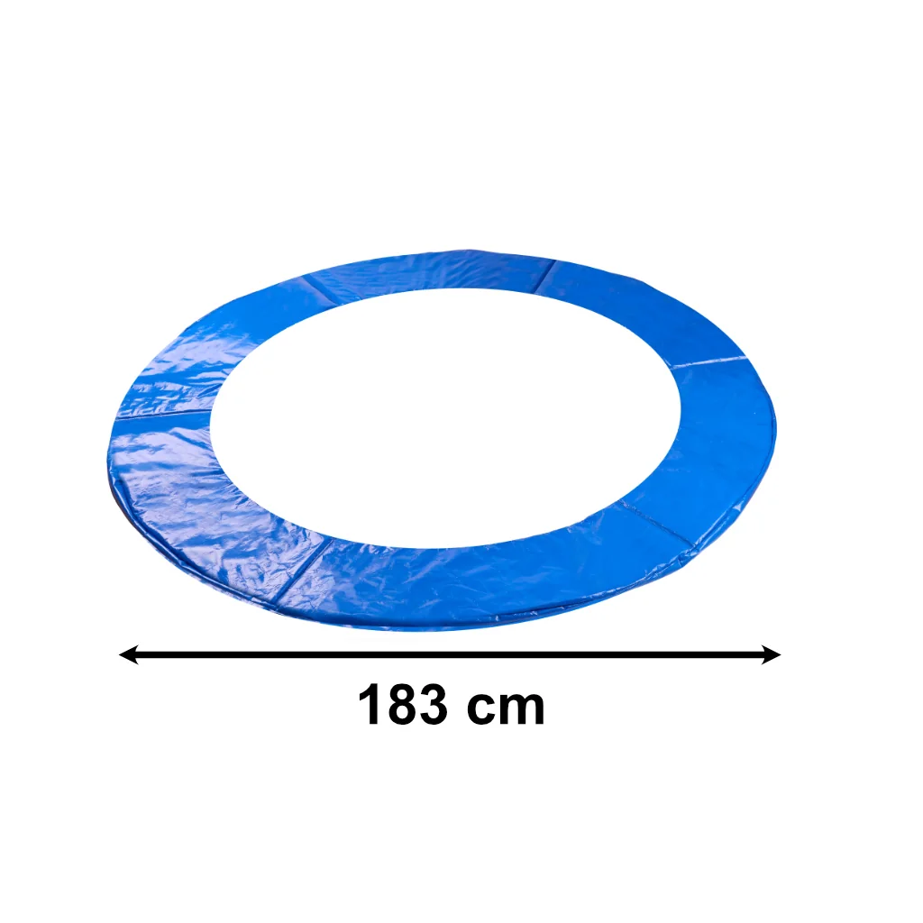 Kryt pružín na trampolínu 183 cm (6 ft) – PVC, pena 1,5 cm, modro‑čierny