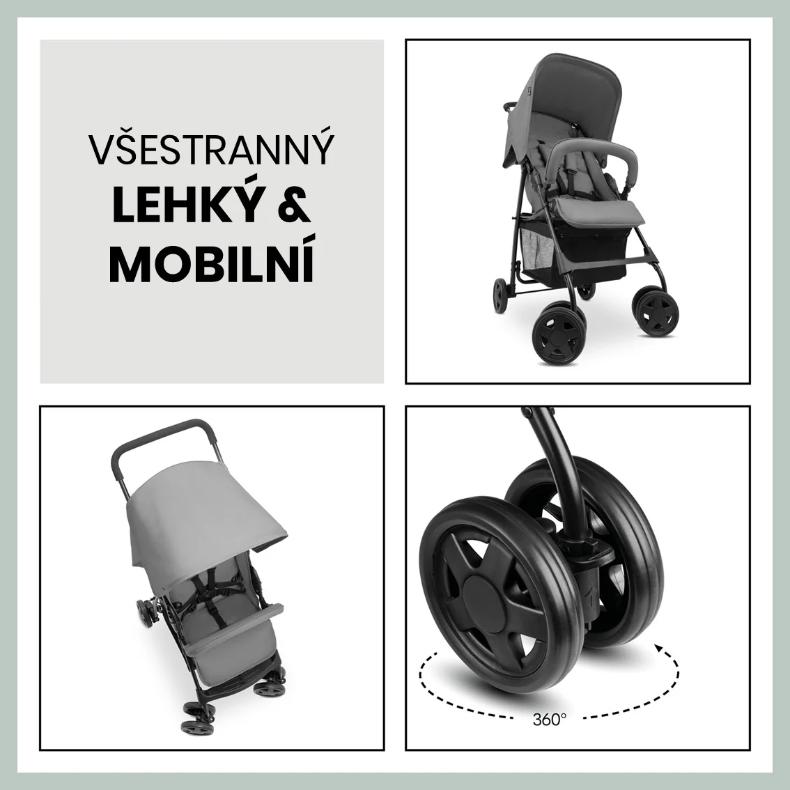 Hauck Sport Grey športový kočík 