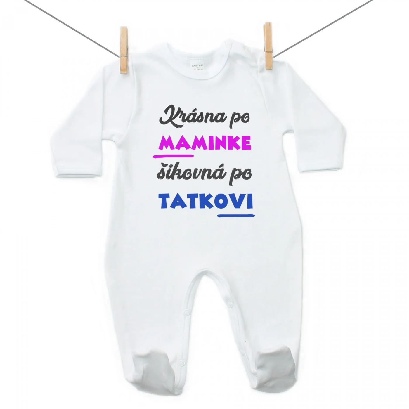 Boodyy Overal Krásna po maminke, šikovná po tatkovi Veľkosť: 56