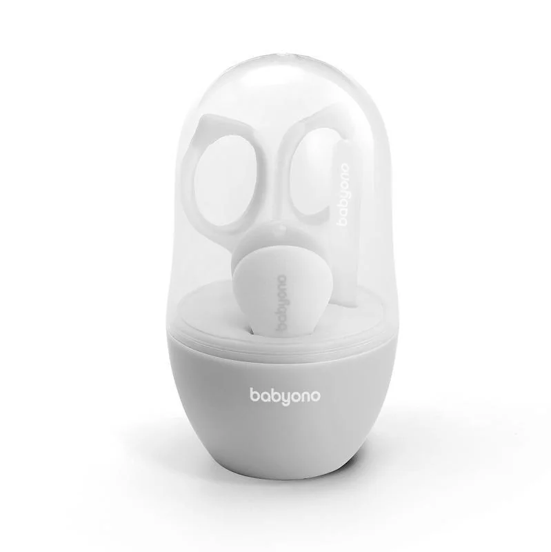 BABYONO Set manikúra pre deti šedá 1×1 set, detská manikúra