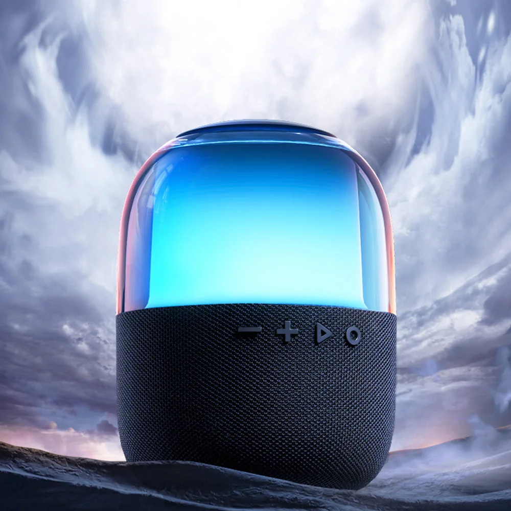 Joyroom JR-ML05 bezdrôtový reproduktor RGB, čierny 8W, USB Type-C, TF Slot