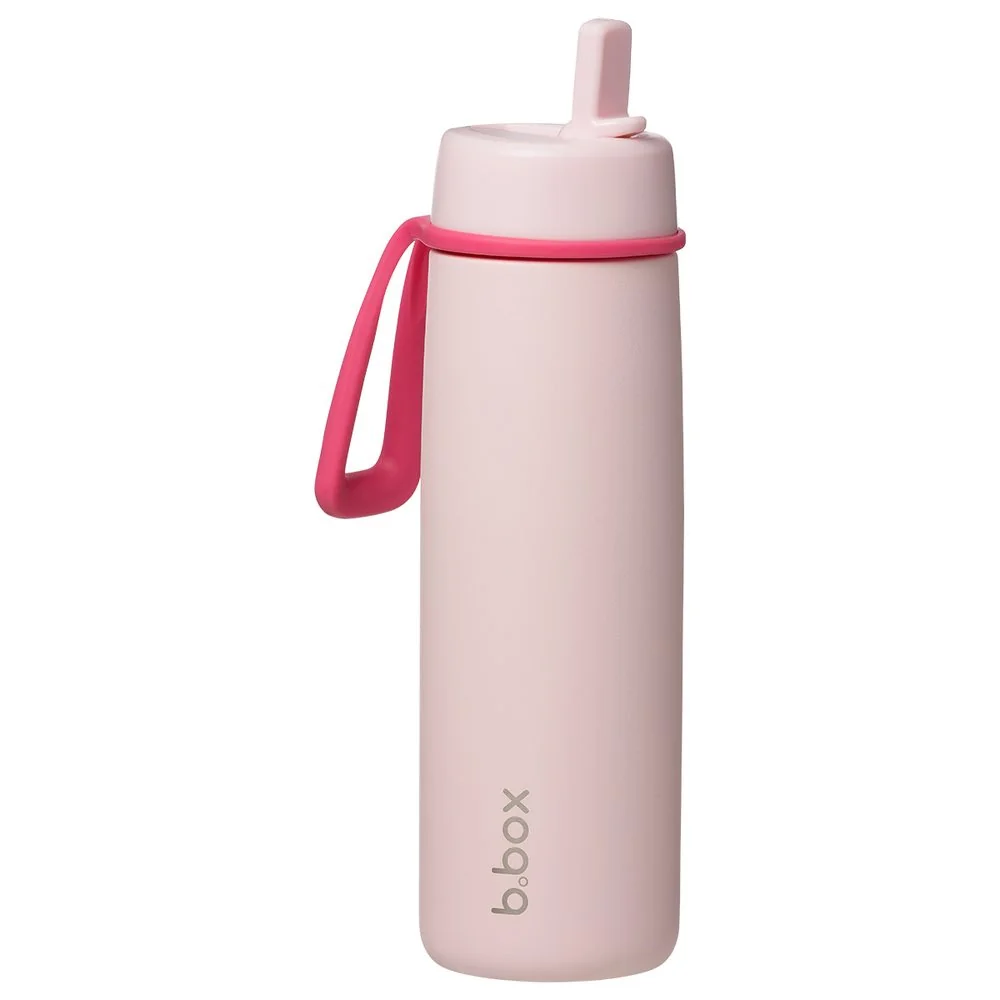 Nerezová termofľaša so slamkou 690 ml pink paradise