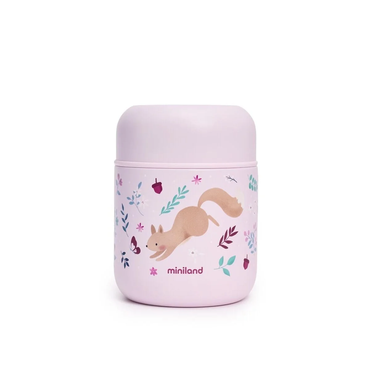 Miniland Mini termoska na jedlo Dreamland 280 ml – Veveričky