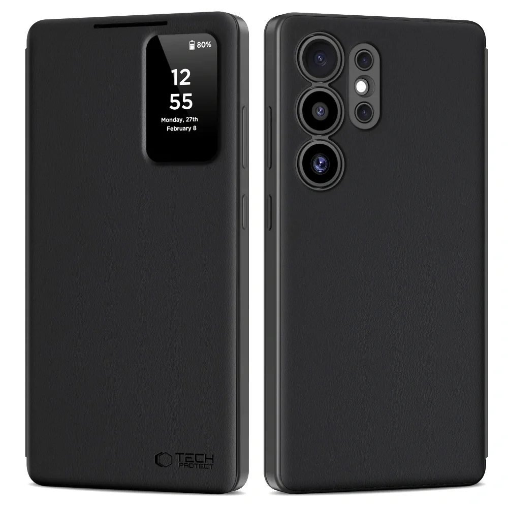 Tech-Protect Smart Wallet knižkové puzdro na Samsung Galaxy S25 Ultra, čierne čierne