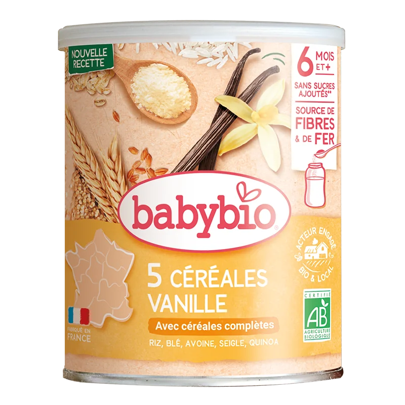 BABYBIO nemliečna obilná kaša s vanilkou 220 g