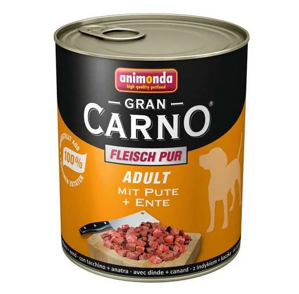 Animonda Grancarno Konzerva - Hovädzie+Kačacie srdce 1×400 g, konzerva pre psy
