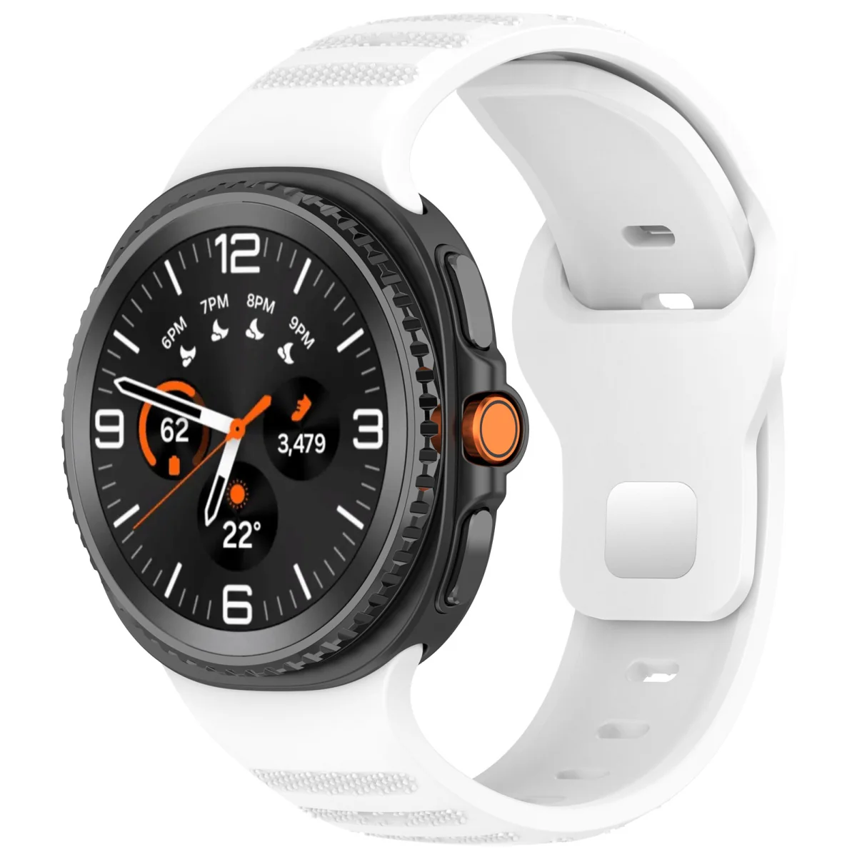 BStrap Silicone Dotline remienok na Samsung Galaxy Watch 8, white