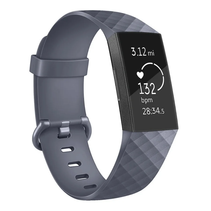 BStrap Silicone Diamond (Small) remienok na Fitbit Charge 3 / 4 darkgray
