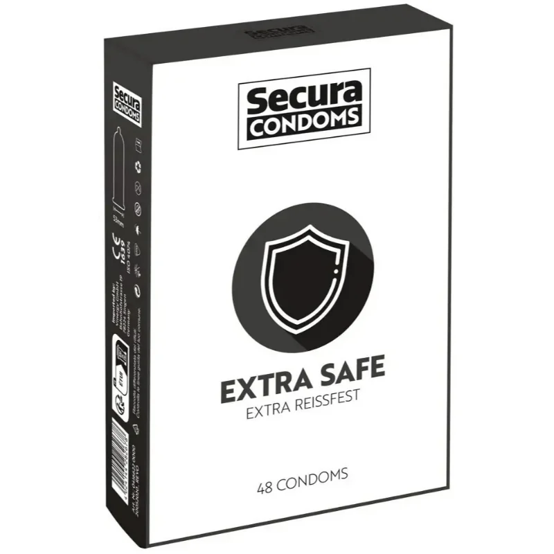 Extra Safe – zosilnené kondómy (48 ks)
