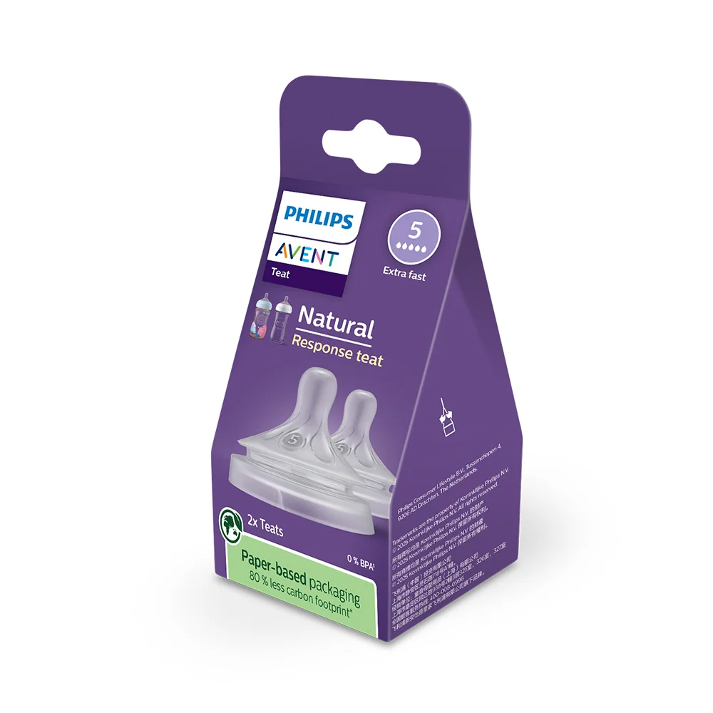Philips AVENT Cumlík Natural Response 5 veľmi rýchly prietok 1×2 ks, cumlíky na fľaše