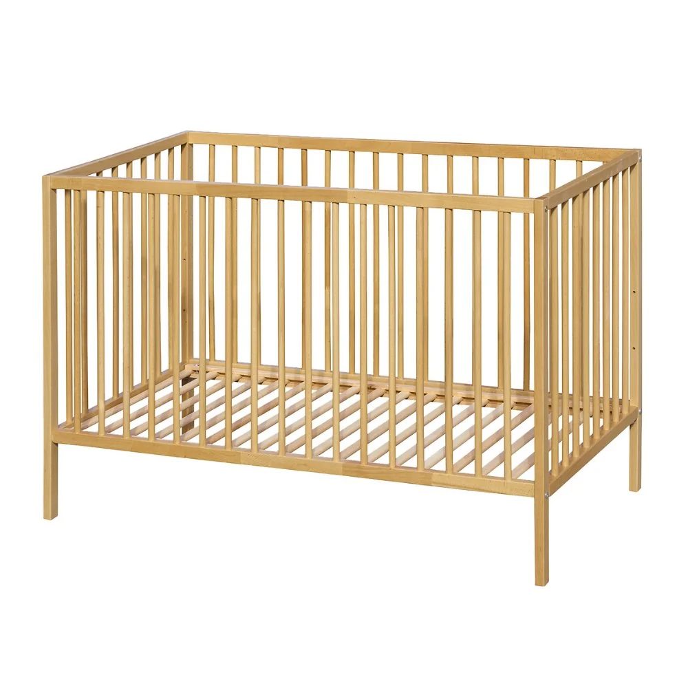 Postieľka drevená Nela Beech Wood 120x60 cm