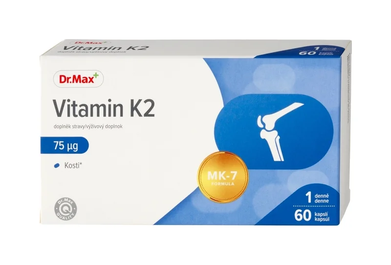 Dr. Max Vitamín K2 75 µg 1×60 cps, výživový doplnok