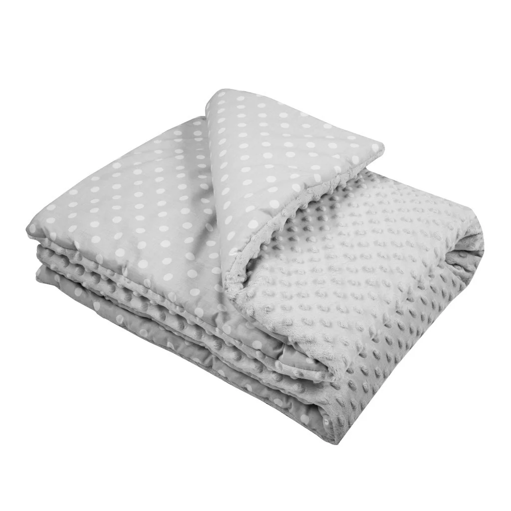 Detská deka z Minky s výplňou New Baby sivá 80x102 cm , 20C39069