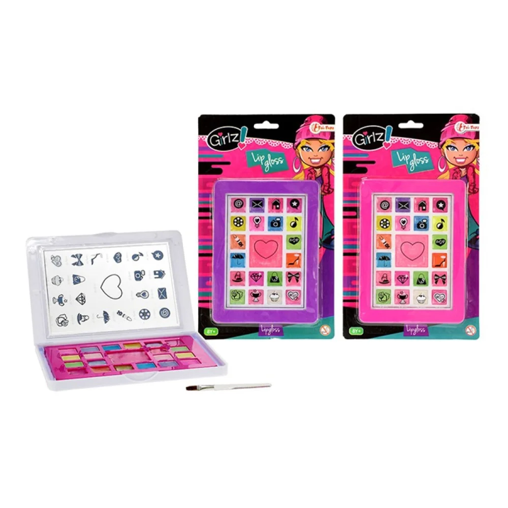 Lesky na pery + samolepky na nechty 3ks-Toi Toys
