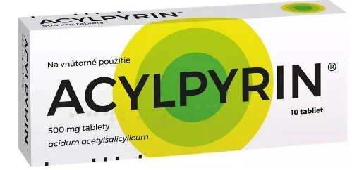 ACYLPYRIN 1x10 tbl, liek 500 mg