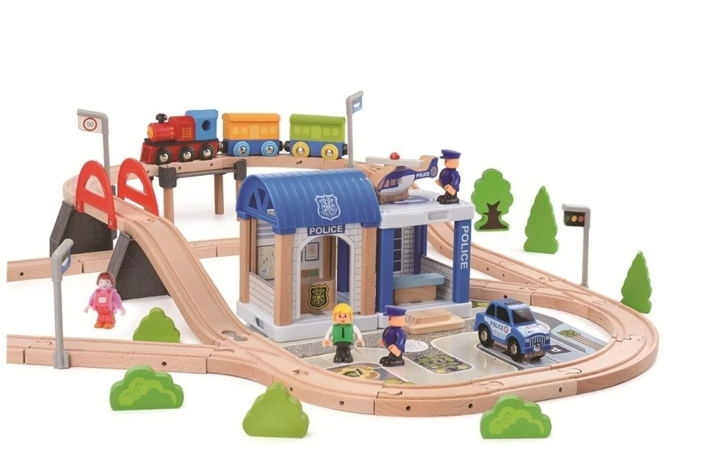 2Kids Toys Vláčikodráha Mesto 90 dielov 