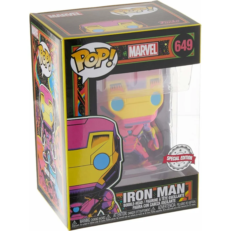 FUNKO POP Marvel Black Light Iron Man zberateľská figúrka