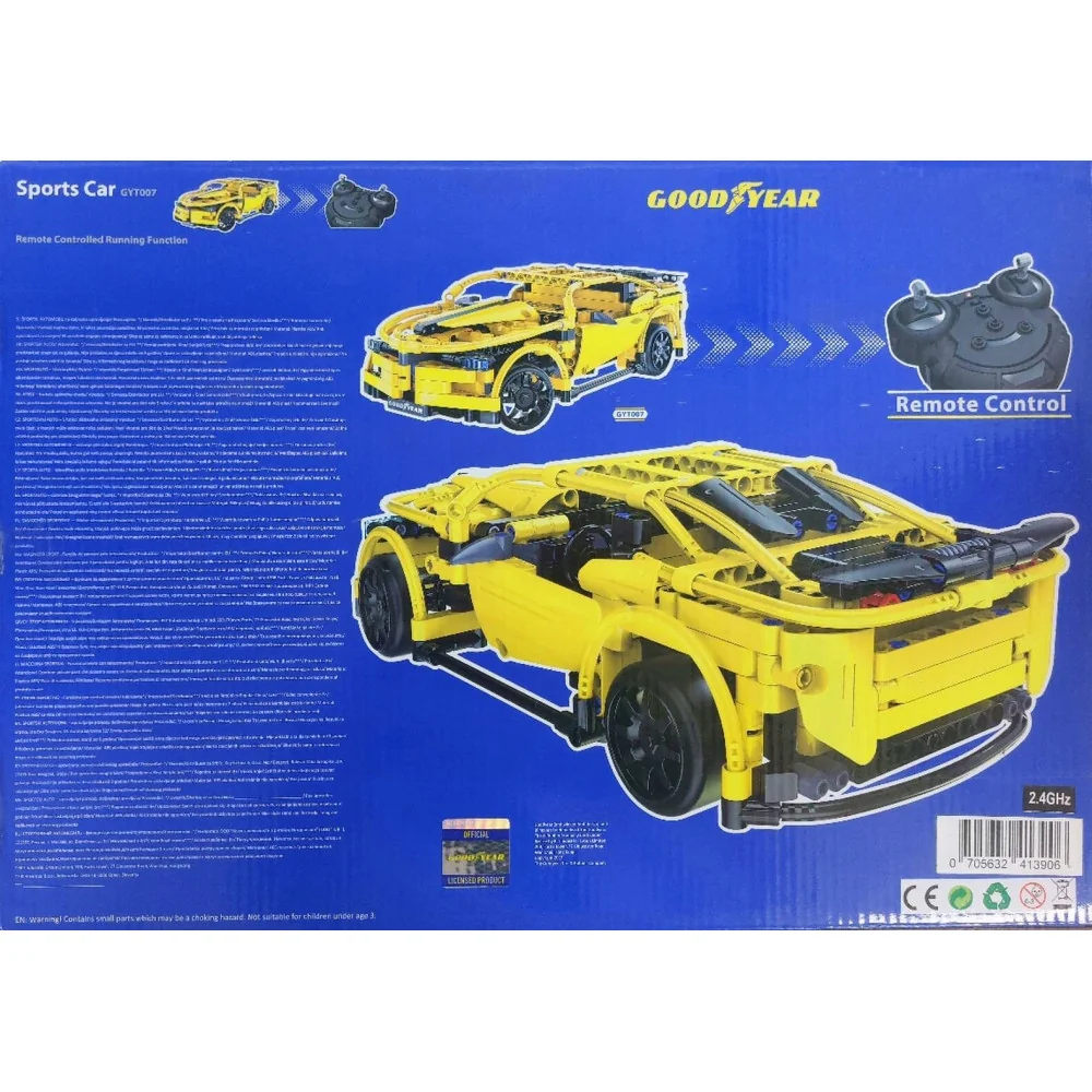 Goodyear špotové auto na diaľkové ovládanie Official Sport Car GYT007 stavebnica 419 dielikov-Goodyear