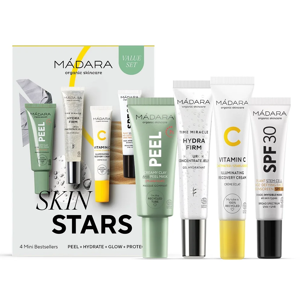 MÁDARA SKIN STARS Set 4 ikonických produktov 1×1ks, darčeková sada