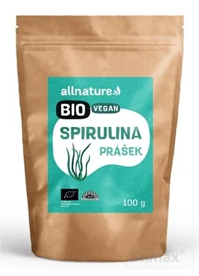 Allnature Spirulina Prášok Bio 100g 1×100 g, spirulina prášok