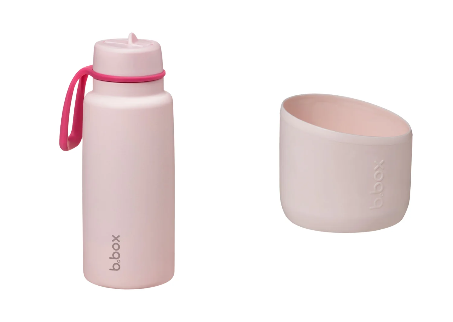 Termofľaša so slamkou 1 l a chránič pink paradise