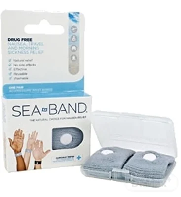 SEA BAND akupresúrne náramky pre dospelých 1×2 ks, náramky proti nevoľnosti