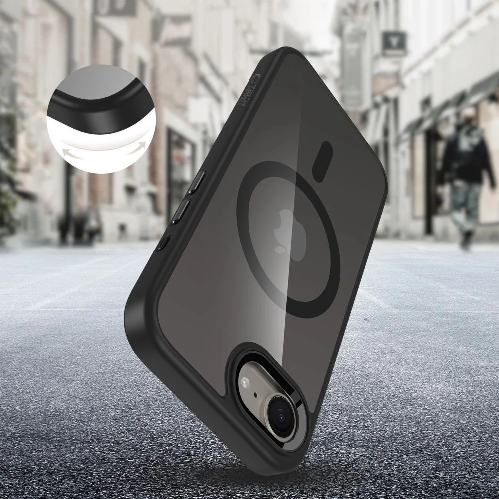 Tech-Protect Magmat MagSafe kryt na Nothing CMF Phone 2 Pro, čierny/priesvitný iesvitný