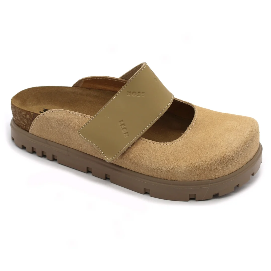 6002 Dámska zdravotná korková obuv uzavretá 36 - 23,5cm, zelená, 3,5 cm