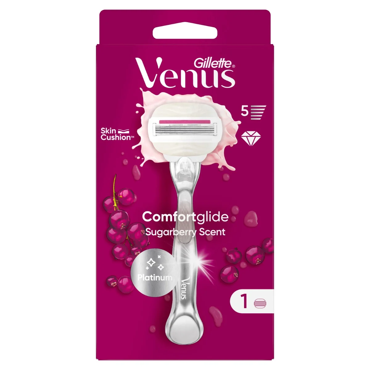 VENUS COMFORTGLIDE SUGARBERRY STROJCEK+1NH 1×1 ks, dámsky holiaci strojček