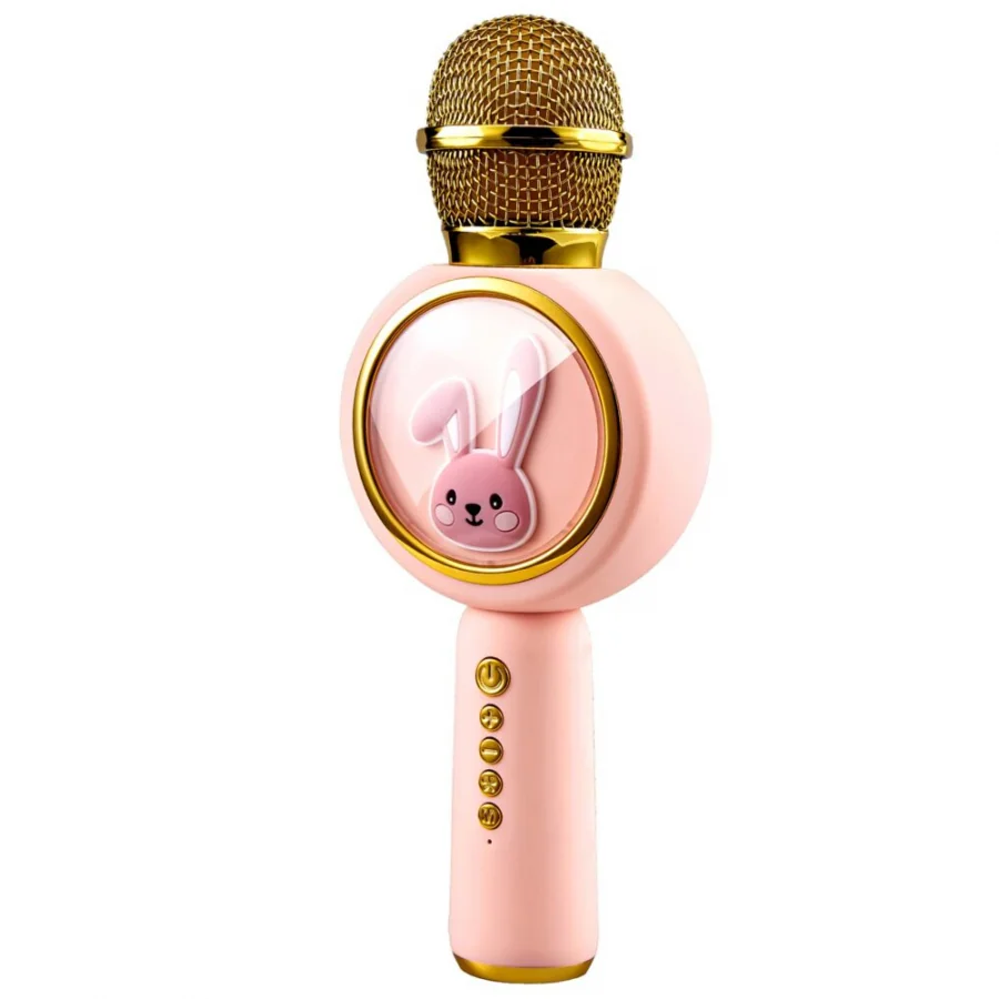 Bluetooth karaoke mikrofón Zajačik Diva, pink