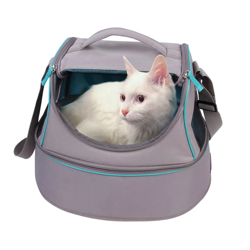 Taška pre mačku Happy cat 3 v 1 sivá