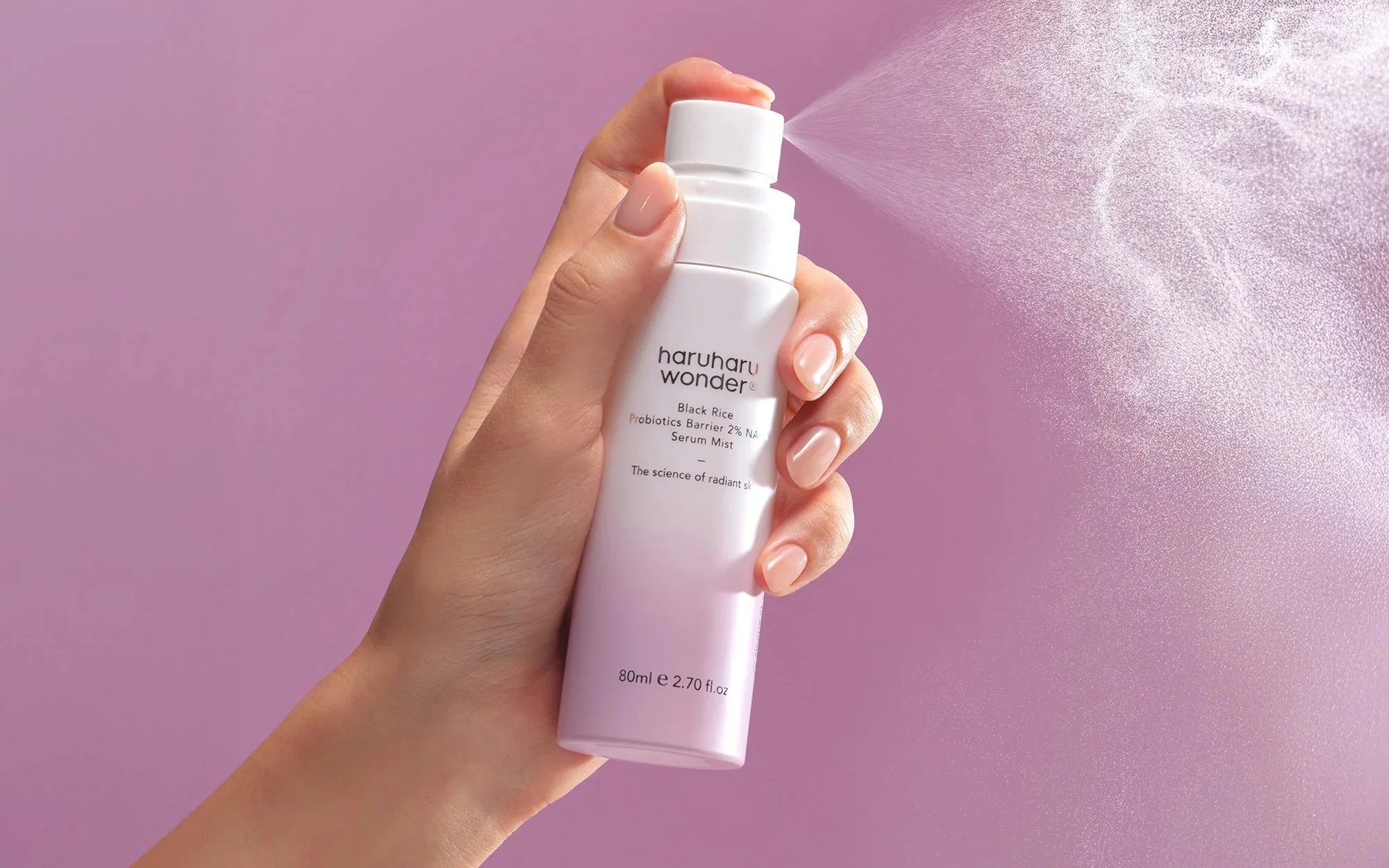 HARUHARU WONDER Black Rice Probiotics Barrier 2% NAD+ Serum Mist Pleťová hmla na posilnenie kožnej bariéry 80ml