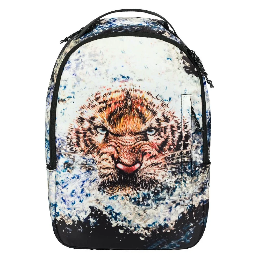 Batoh eARTh - Tiger by Lukero čierno-oranžový