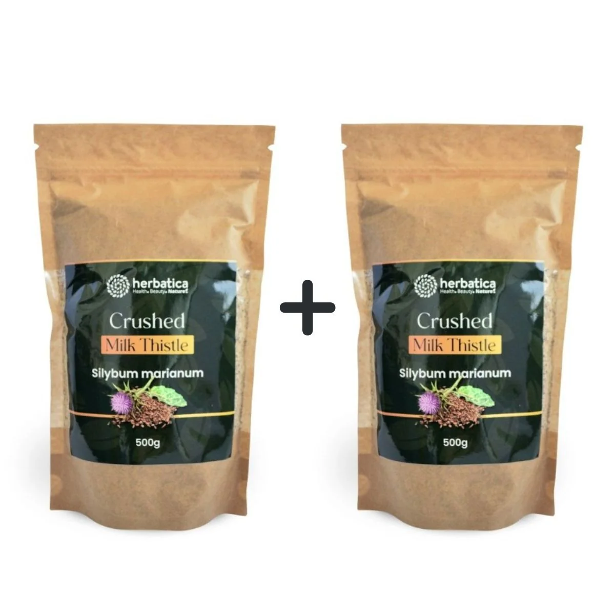 Zvýhodnený set 2x: 100% jemne drvený pestrec mariánsky - 500g - Herbatica