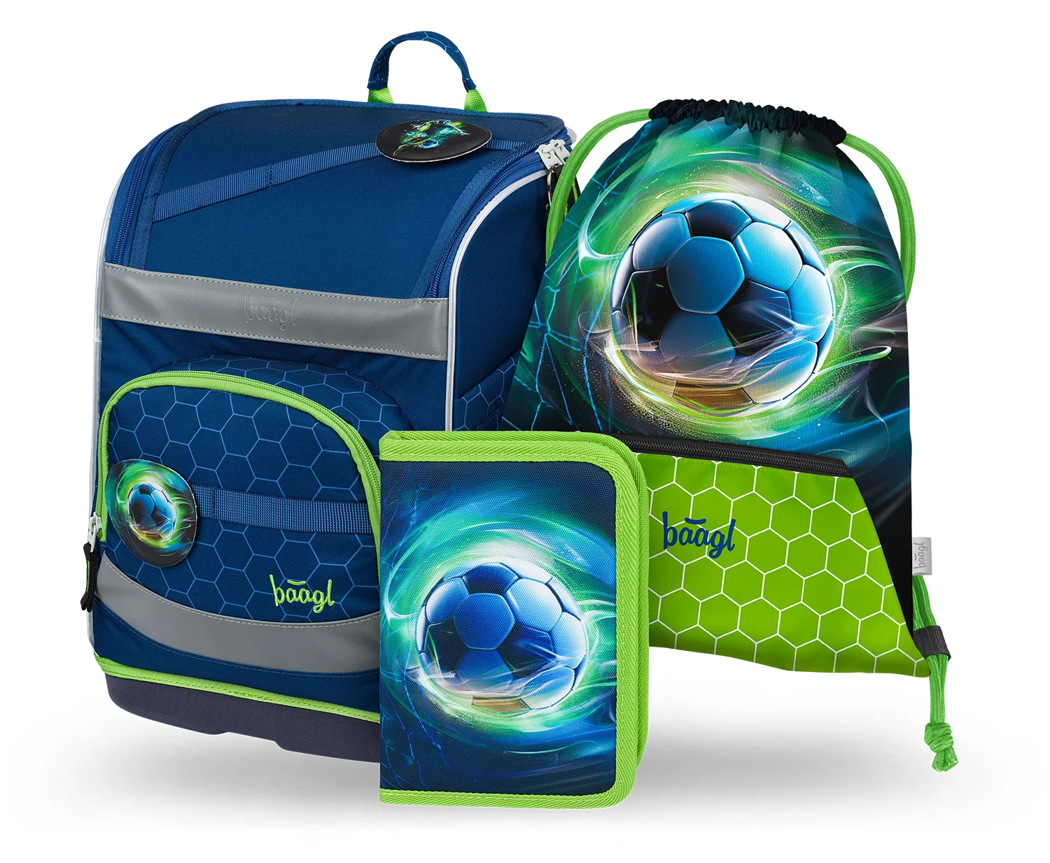 Baagl SADA 3 Zippy Plus Futbalová lopta (aktovka, peračník, vrecko)