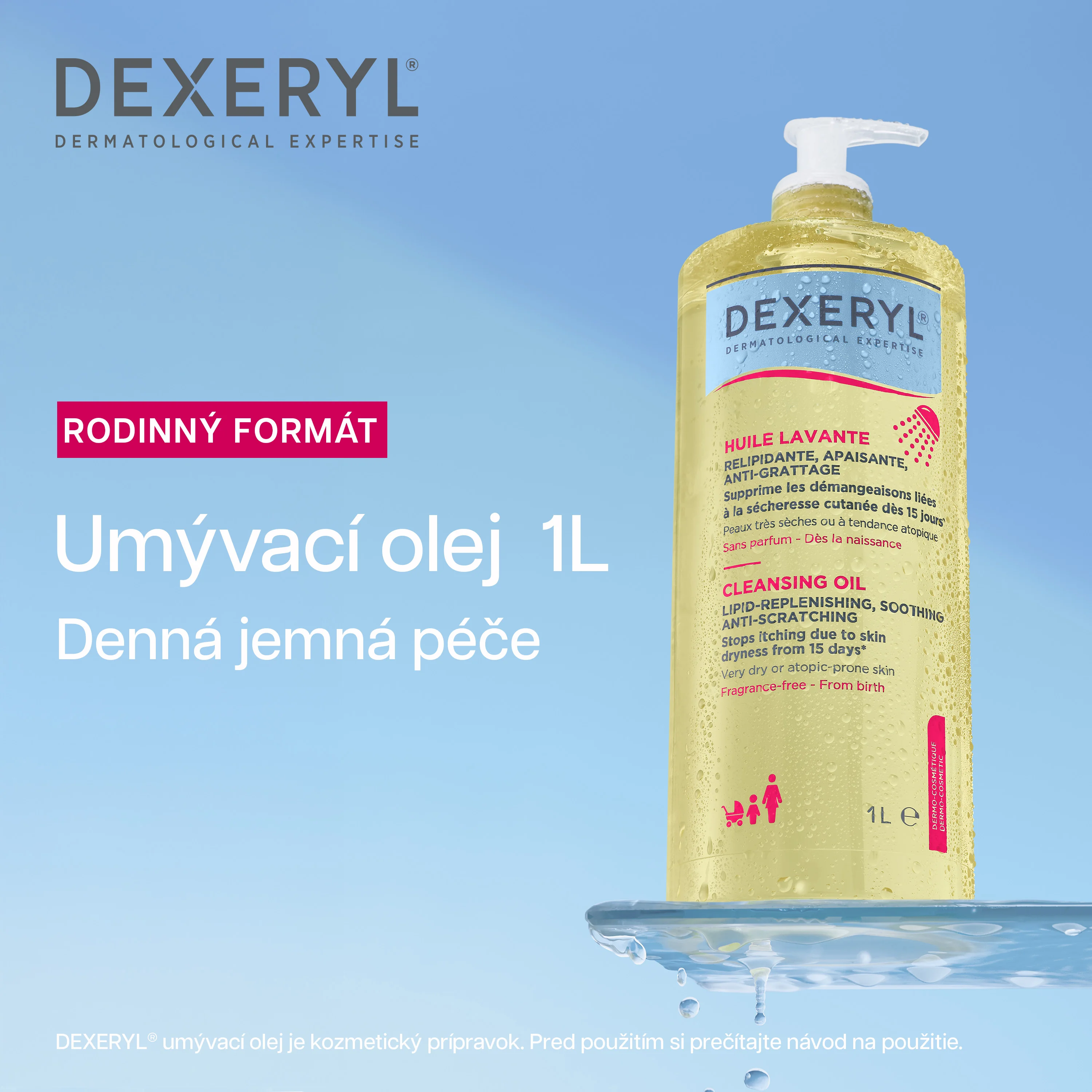DEXERYL UMÝVACÍ OLEJ 1000 ml