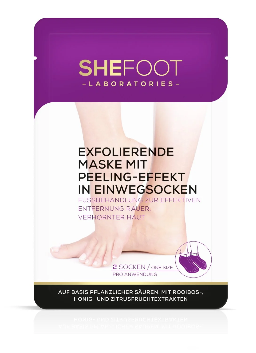SheFoot Exfoliačné ponožky s peelingovým účinkom 1×1 ks, exfoliačné ponožky