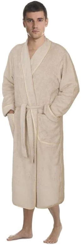 FROTÉ ŽUPAN pánsky veľ. XL - kávový 1×1 ks, pánsky župan