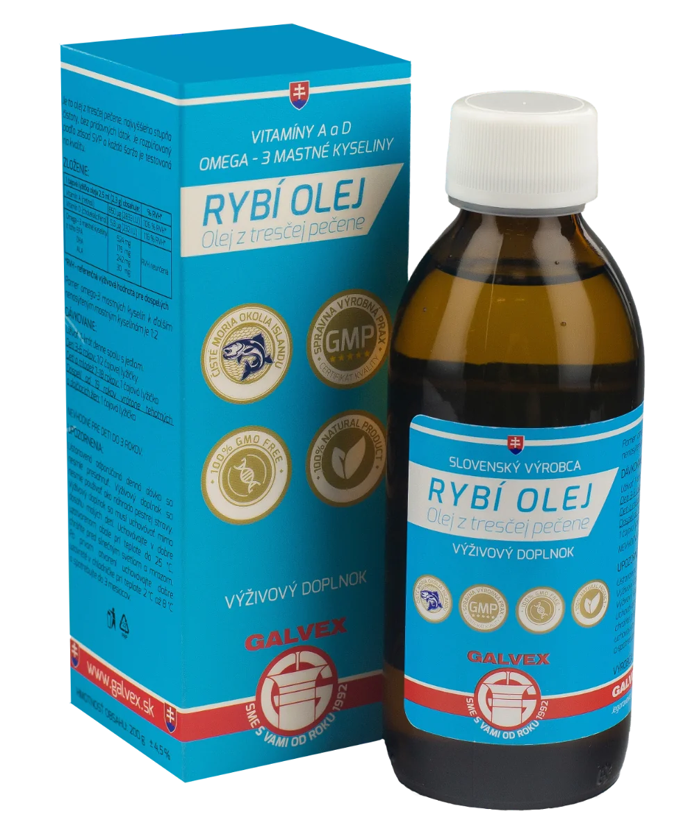 Rybí olej, Olej z tresčej pečene 1×200 g, iecoris aselli oleum