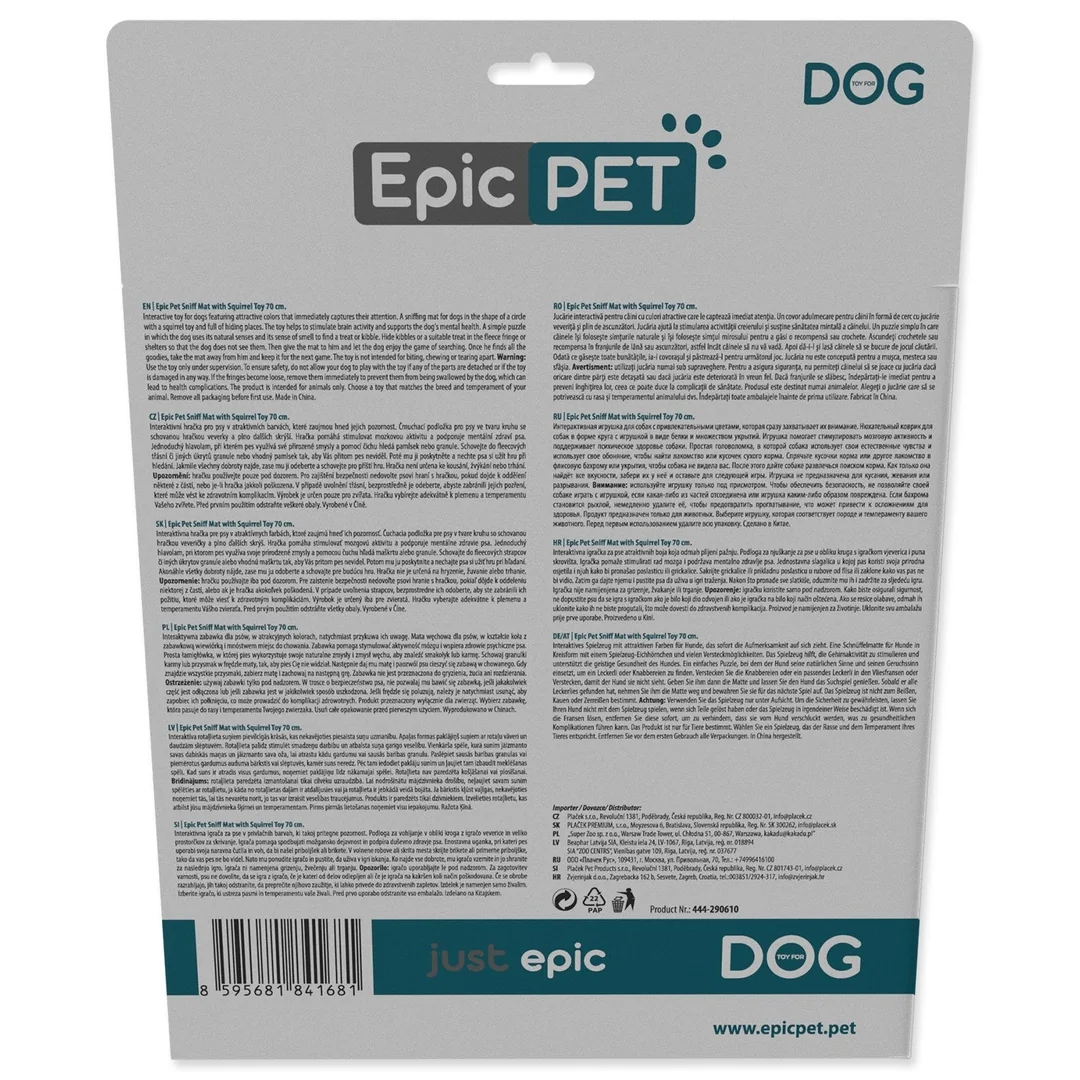 Hračka Epic Pet Sniff mat podložka čuchacia s veveričkou 70cm