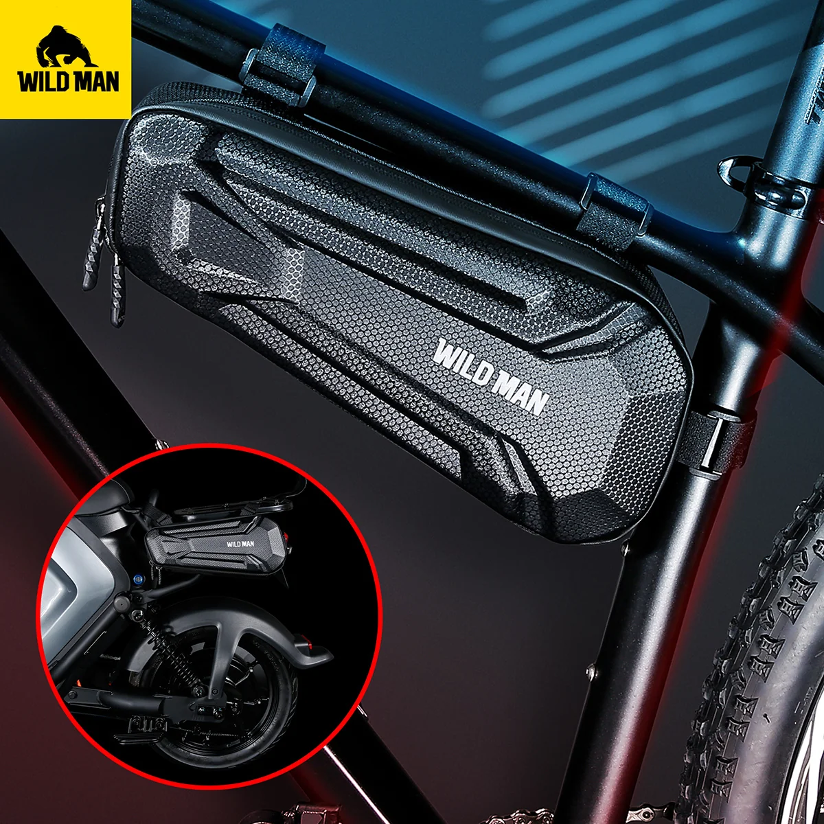 Wild Man XT9 cyklistická taška 1.8L, čierna