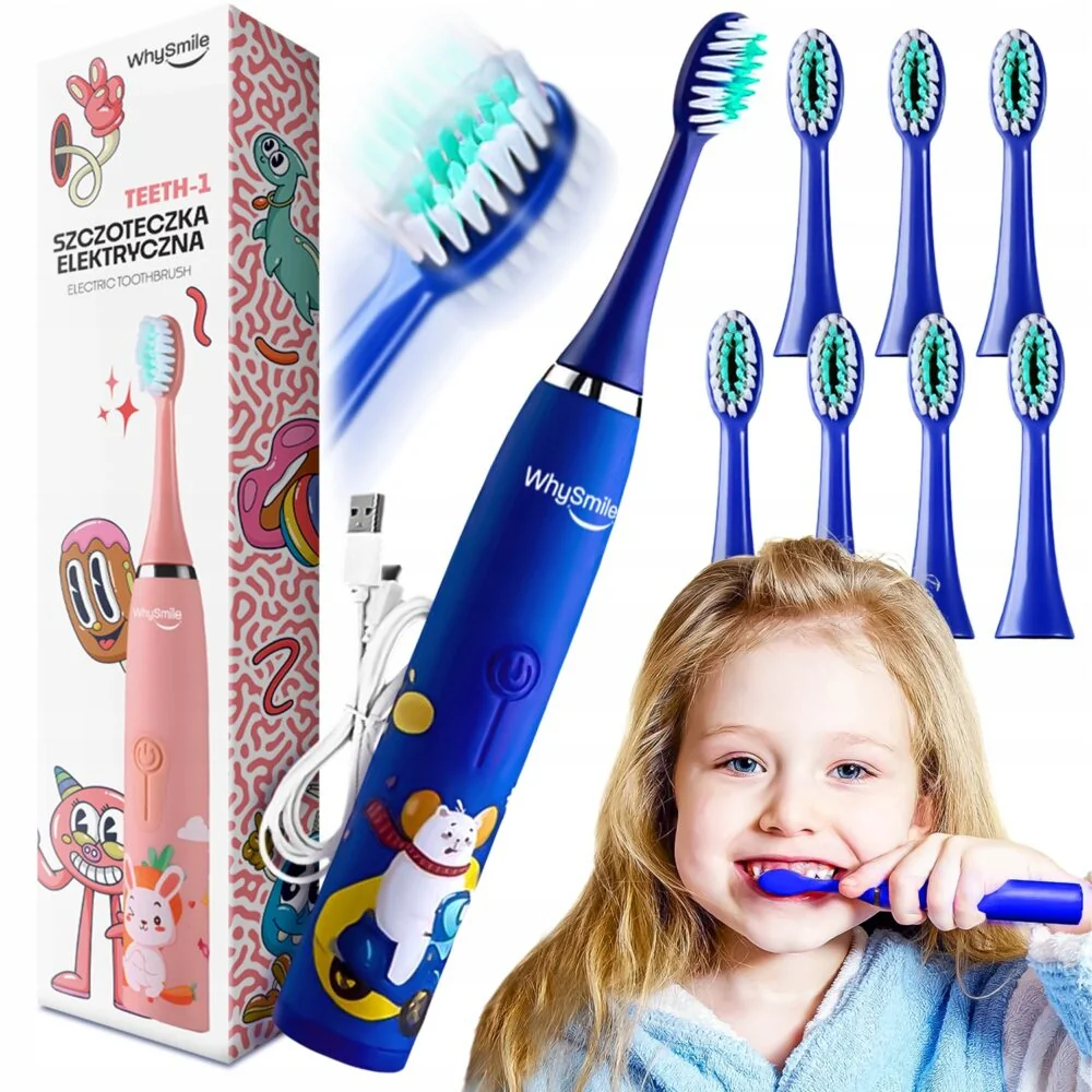 MG WhySmile detská elektrická zubná kefka, modrá